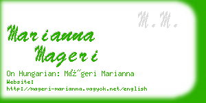 marianna mageri business card